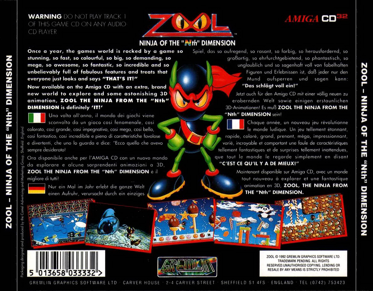 Zool Ninja of the Nth Dimension screenshot 3 for Amiga CD32